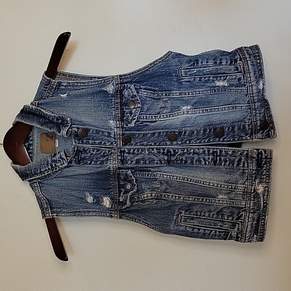 American Eagle Denim Vest